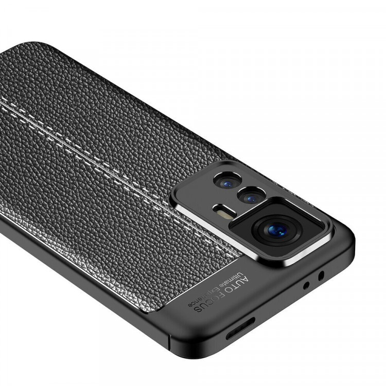 Чехол-накладка Litchi Grain для Xiaomi Redmi K50 Ultra, Xiaomi 12T, Xiaomi 12T Pro (черный)