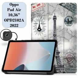 Чехол Smart Case для Oppo Pad Air (Эйфелева башня)