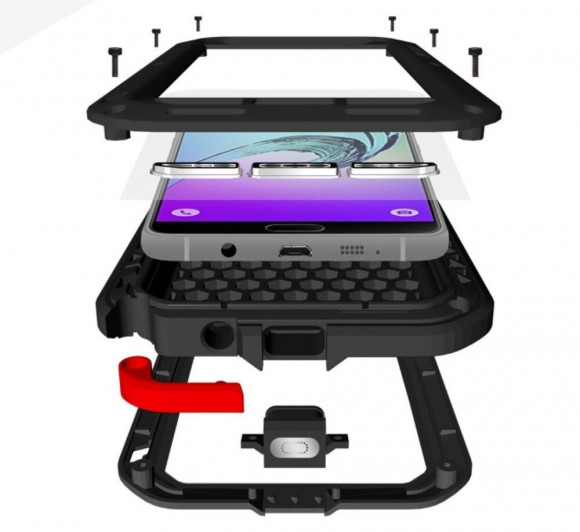 Гибридный чехол LOVE MEI для Samsung Galaxy A3 (2016) SM-A310F (черный) Гибридный чехол LOVE MEI для Samsung Galaxy A3 (2016) SM-A310F (черный)