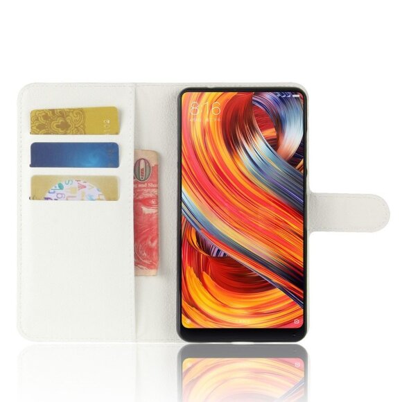 Чехол с визитницей для Xiaomi Mi Mix 2 (белый)