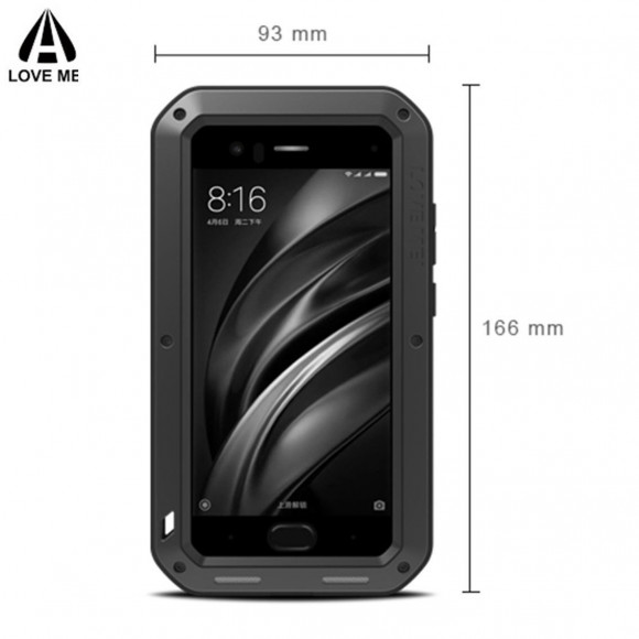 Гибридный чехол LOVE MEI для Xiaomi Mi6 (белый) Гибридный чехол LOVE MEI для Xiaomi Mi6 (белый)