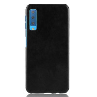 Чехол Litchi Texture для Samsung Galaxy A7 (2018) (черный)