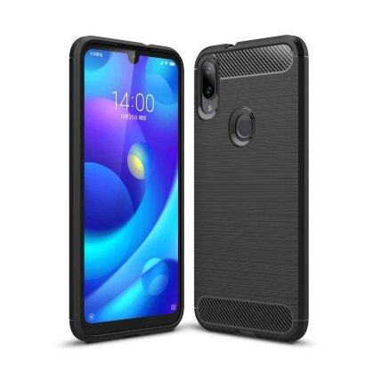Чехол-накладка Carbon Fibre для Xiaomi Mi Play (черный)