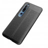 Чехол-накладка Litchi Grain для Xiaomi Mi 10 / Mi 10 Pro (черный)