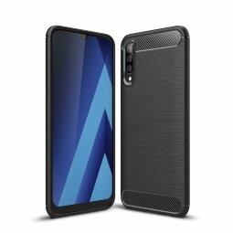 Чехол-накладка Carbon Fibre для Samsung Galaxy A50 / Galaxy A50s / Galaxy A30s (черный)