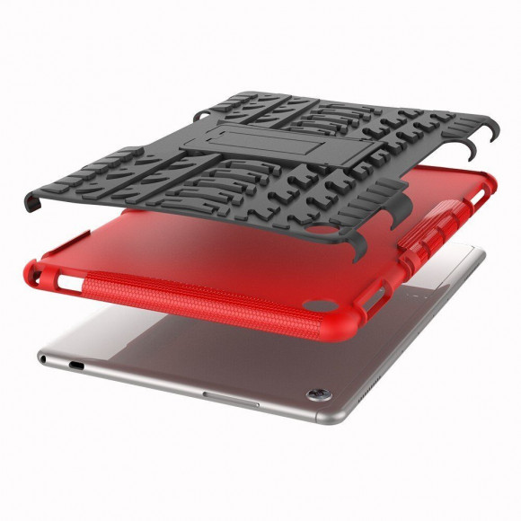 Чехол Hybrid Armor для Huawei MediaPad M5 lite 10 (черный + красный) Чехол Hybrid Armor для Huawei MediaPad M5 lite 10 (черный + красный)