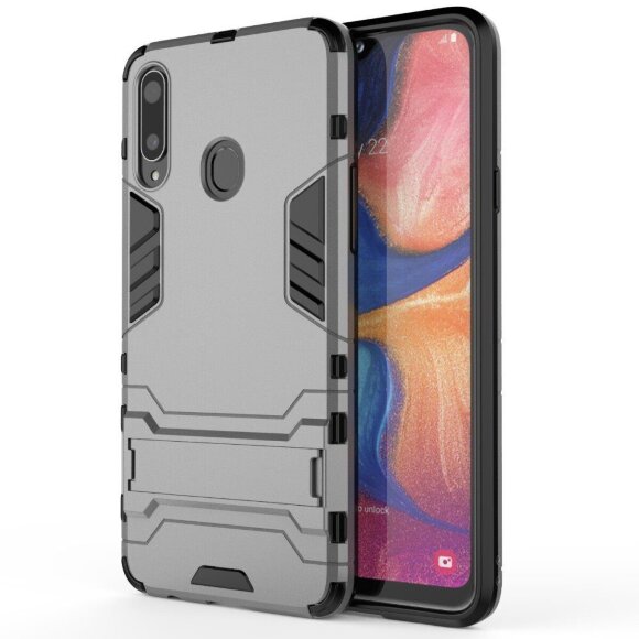 Чехол Duty Armor для Samsung Galaxy A20s (серый)
