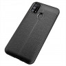 Чехол-накладка Litchi Grain для Samsung Galaxy M31 (черный)