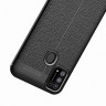 Чехол-накладка Litchi Grain для Samsung Galaxy M31 (черный)