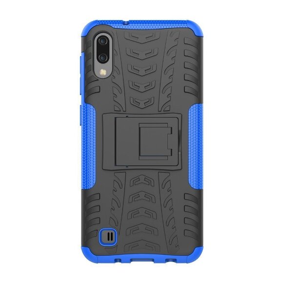 Чехол Hybrid Armor для Samsung Galaxy M10 (черный + голубой) Чехол Hybrid Armor для Samsung Galaxy M10 (черный + голубой)