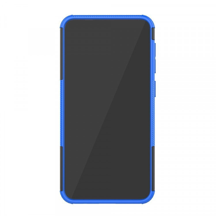 Чехол Hybrid Armor для Samsung Galaxy M10 (черный + голубой)