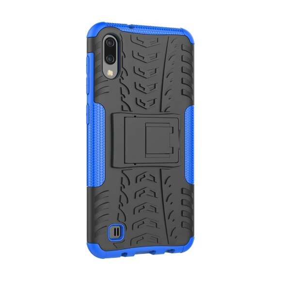 Чехол Hybrid Armor для Samsung Galaxy M10 (черный + голубой) Чехол Hybrid Armor для Samsung Galaxy M10 (черный + голубой)