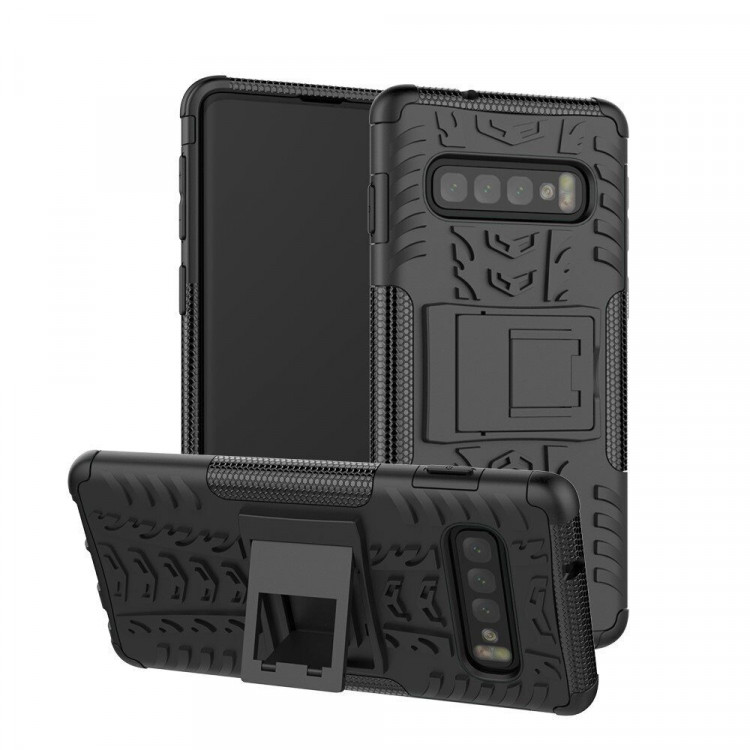 Чехол Hybrid Armor для Samsung Galaxy S10+ (Plus) (черный)