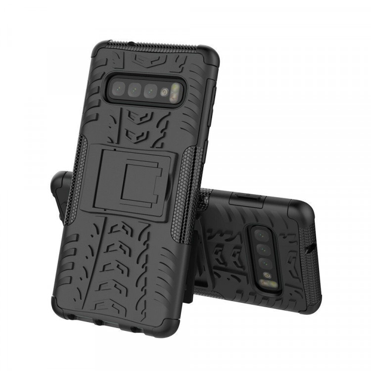 Чехол Hybrid Armor для Samsung Galaxy S10+ (Plus) (черный)