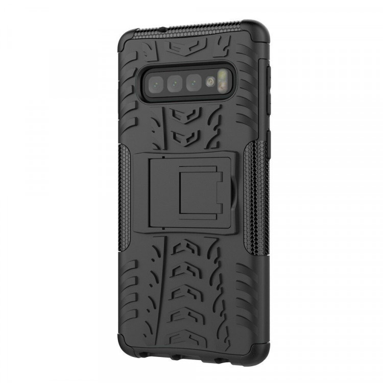 Чехол Hybrid Armor для Samsung Galaxy S10+ (Plus) (черный)