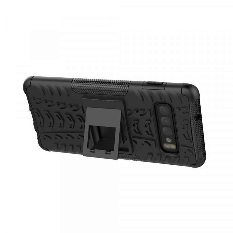 Чехол Hybrid Armor для Samsung Galaxy S10+ (Plus) (черный)