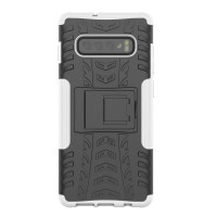 Чехол Hybrid Armor для Samsung Galaxy S10 (черный + белый)