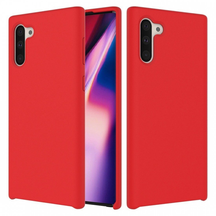 Силиконовый чехол Mobile Shell для Samsung Galaxy Note 10 (красный)