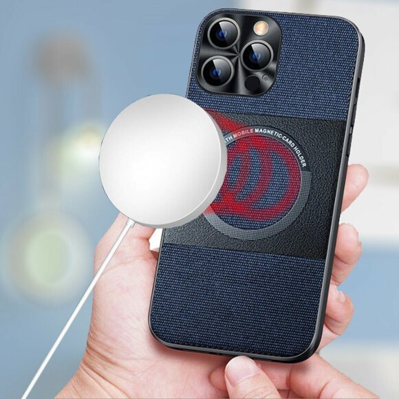 Тканевый чехол Electroplated MagSafe для iPhone 14 Pro Max (коричневый) Тканевый чехол Electroplated MagSafe для iPhone 14 Pro Max (коричневый)