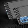 Чехол-накладка Carbon Fibre для Samsung Galaxy M52 5G (темно-синий)