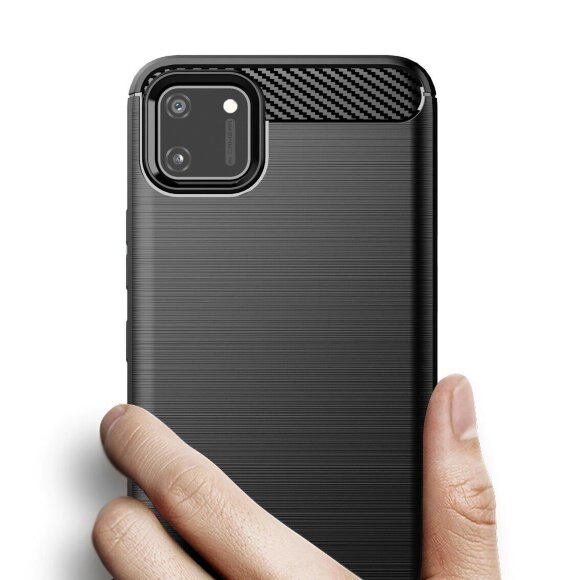 Чехол-накладка Carbon Fibre для Realme C20 / Realme C11 2021 (черный) Чехол-накладка Carbon Fibre для Realme C20 / Realme C11 2021 (черный)