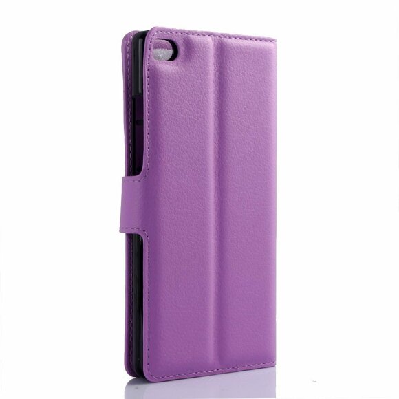 Чехол с визитницей для Huawei P8 (фиолетовый)