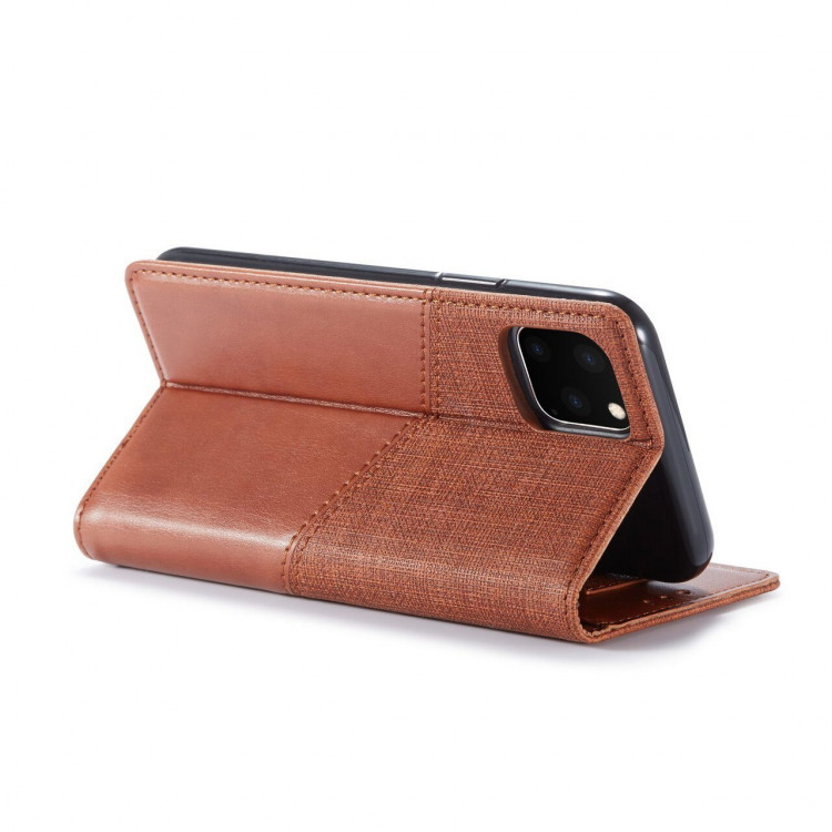 Чехол с защитой RFID для iPhone 11 Pro Max (коричневый)