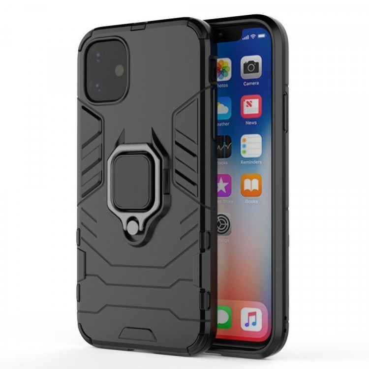 Чехол Armor Ring Holder для iPhone 11 (черный)