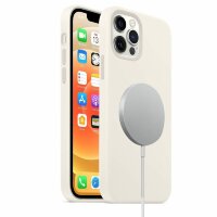 Чехол MagSafe для iPhone 12 / iPhone 12 Pro (белый)