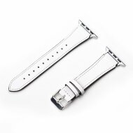 Кожаный ремешок для Apple Watch 42 и 44мм (белый)
