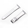 Кожаный ремешок для Apple Watch 42 и 44мм (белый)