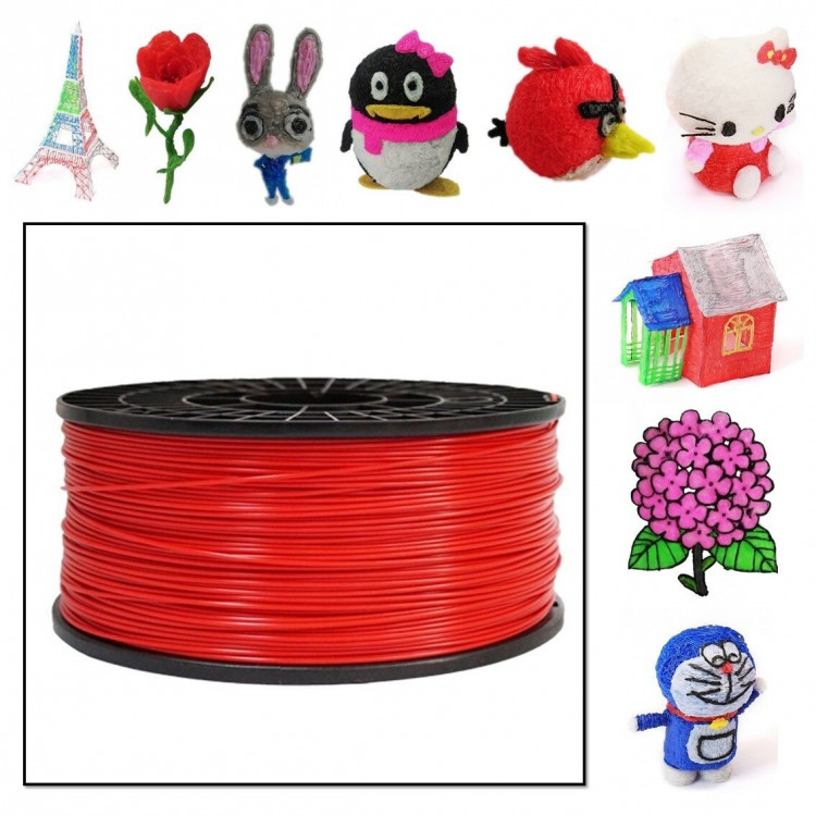 Нить ABS пластика для 3D ручек - 10 метров (Бархатная роза)