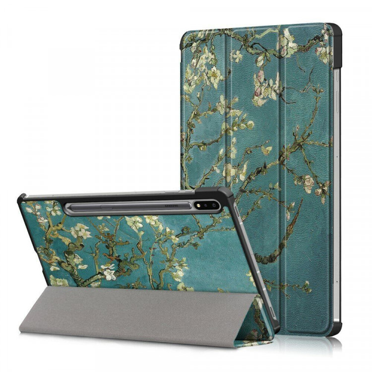 Чехол Smart Case для Samsung Galaxy Tab S7 SM-T870 / SM-T875 и Galaxy Tab S8 SM-X700 / SM-X706 (Tree with Flowers)