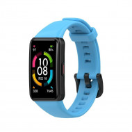 Силиконовый ремешок для Huawei Band 6 / Honor Band 6 (голубой) Силиконовый ремешок для Huawei Band 6 / Honor Band 6 (голубой)