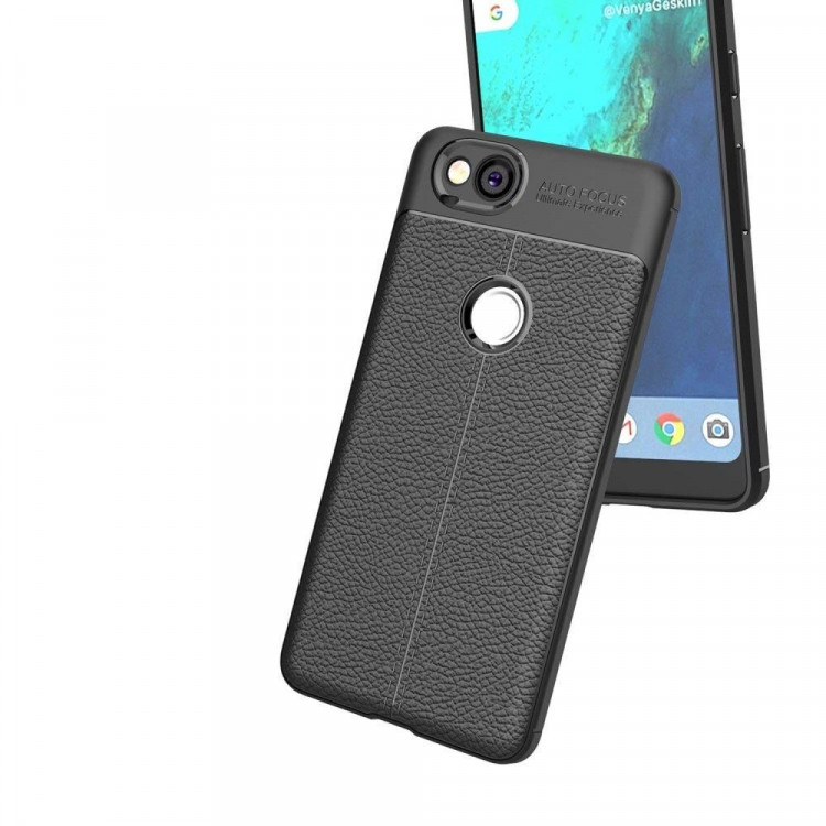 Чехол-накладка Litchi Grain для Google Pixel 2 (черный)