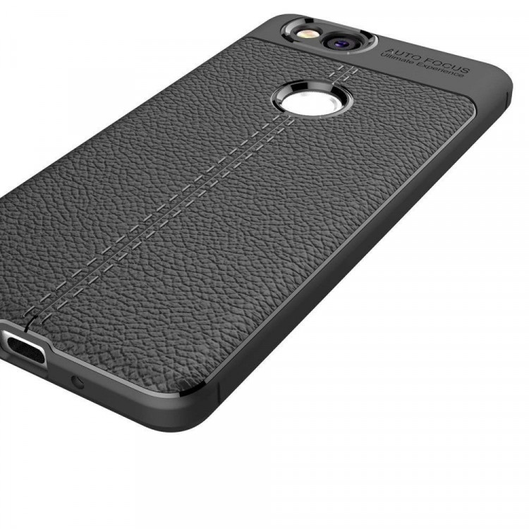 Чехол-накладка Litchi Grain для Google Pixel 2 (черный)