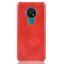 Кожаная накладка-чехол для Nokia 7.2 / Nokia 6.2 (красный)
