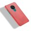 Кожаная накладка-чехол для Nokia 7.2 / Nokia 6.2 (красный)