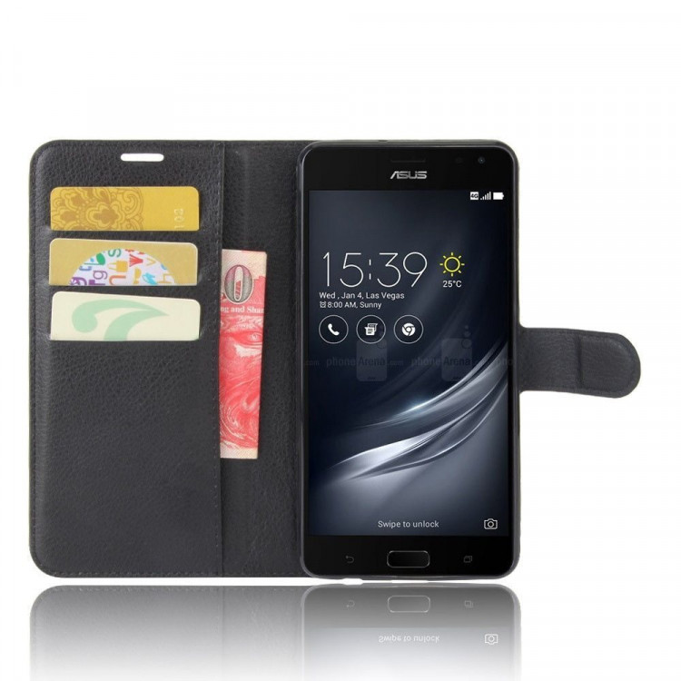 Чехол с визитницей для ASUS Zenfone AR ZS571KL (черный)