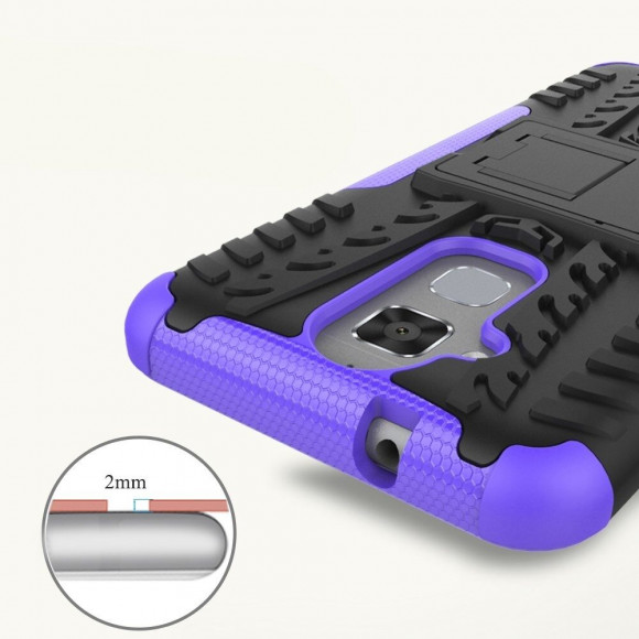 Чехол Hybrid Armor ASUS 3 Max ZC520TL (черный + фиолетовый)