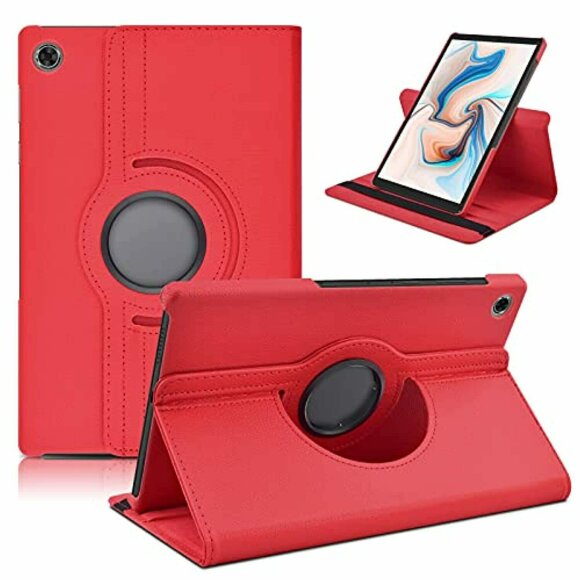 Поворотный чехол для Realme Pad 10.4 (красный) Поворотный чехол для Realme Pad 10.4 (красный)