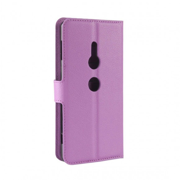 Чехол с визитницей для Sony Xperia XZ2 (фиолетовый) Чехол с визитницей для Sony Xperia XZ2 (фиолетовый)