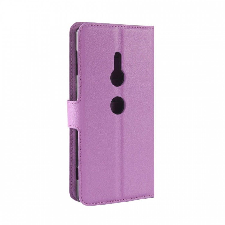 Чехол с визитницей для Sony Xperia XZ2 (фиолетовый)