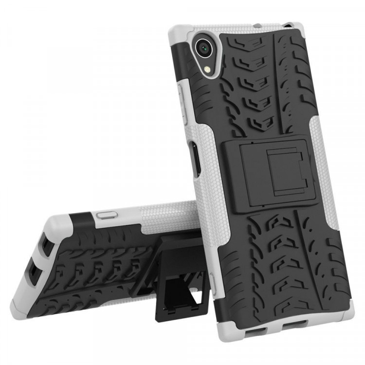 Чехол Hybrid Armor для Sony Xperia XA1 Plus (черный + белый)