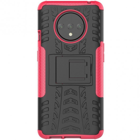 Чехол Hybrid Armor для OnePlus 7T (черный + розовый) Чехол Hybrid Armor для OnePlus 7T (черный + розовый)