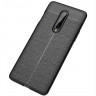 Чехол-накладка Litchi Grain для OnePlus 8 (черный)