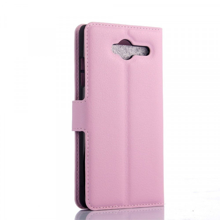 Чехол с визитницей для ZTE Blade L3 (розовый)