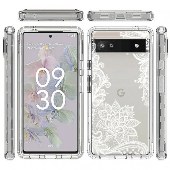 Чехол Flower Pattern для Google Pixel 6a (Mandala Flower)
