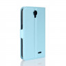 Чехол с визитницей для ZTE Prestige 2 N9136 (голубой)