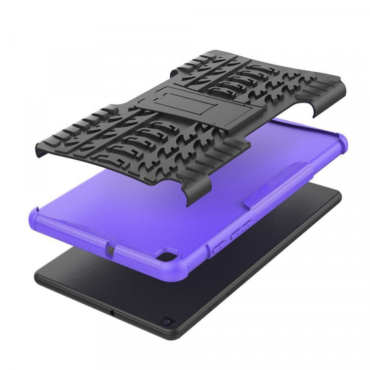 Чехол Hybrid Armor для Samsung Galaxy Tab A 8.0 (2019) T290 / T295 (черный + фиолетовый)